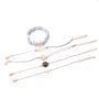 Hot Selling Fashion Gold Charm Jewelry Handmade Beads Luxury Wrap Bracelet Set