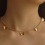 Simple Design Gold plated Women Accessories Jewelry Bohemian Charm Butterfly Pendant Necklace
