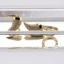 2021 Fashionable Elegant Brass Zircon Design Cow Horn Earrings for Women and Girls