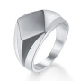Best Selling Custom Logo Men Rings Gold Engraved Simple Stainless Steel Women Men Rings