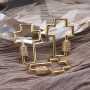 18K Gold Plated High Quality Brass Cross Accessories Pendant for Necklace Making