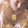 2021 new arrival custom design pride relationship retro rectangle shape tarot card necklace