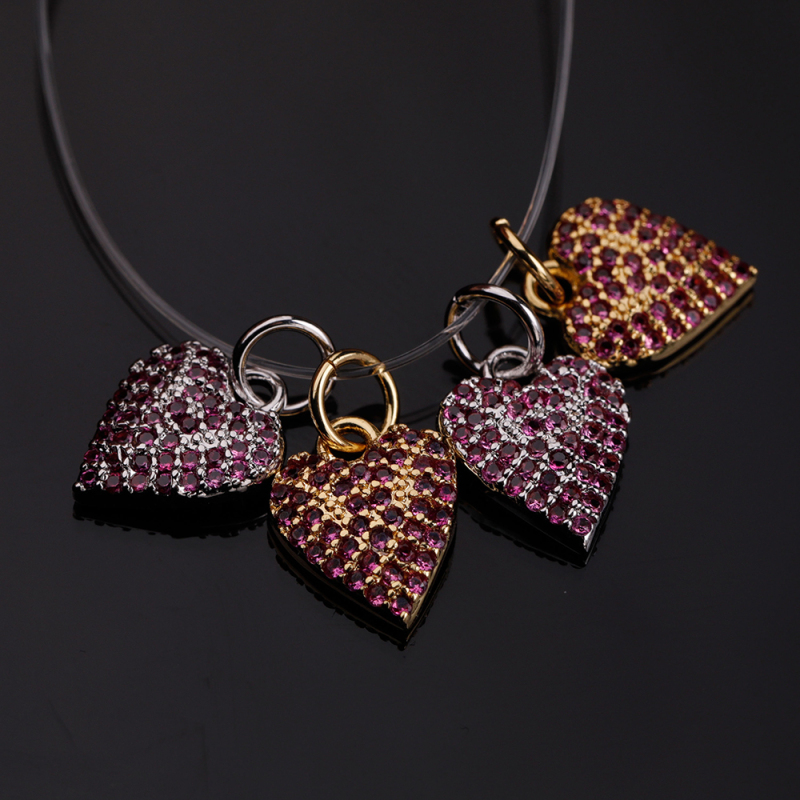 2021 Love Series Copper Zirconium Micro-inlaid New  Small Love Pendant Gift
