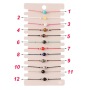 12PCS/Set New Cute Design Womens Simple One Natural Bead Bracelets for Sale