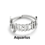 Hot Sale Gold Plated Stainless Steel Astrology Adjustable Open Finger Ring