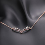 Newest Fashion Teen Girls Necklace Most Popular Simplicity Golden Antler Necklace
