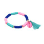 New Handmade Heishi Multicolor Summer Jewelry Polymer Clay  Disc Beads Bracelets with Tassel