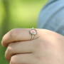 Delicate Design Handmade Mood Color Change Ring Retro 925 Sterling Silver Ring for Women