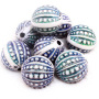 Amazon Hits 18MM Round Mood Carved Beads Plastic Color Change Beads