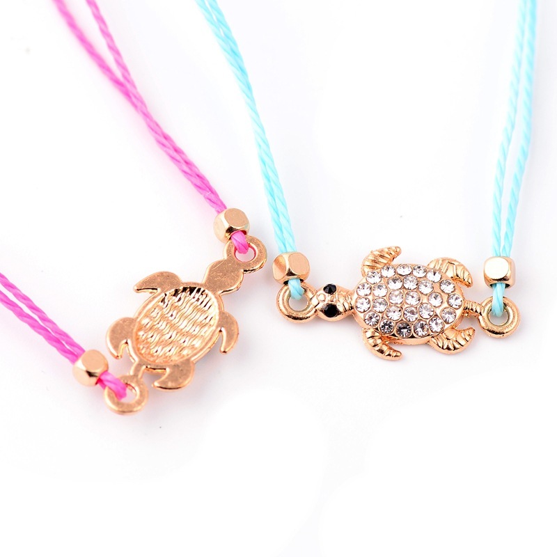 Sea Turtle Charm Bracelet with Gift Gold Plated Rhinestone Womens 12pcs/set Chain & Link Bracelets Bracelets, Bangles Animal