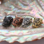 Jet Micro Pave Leopard Head Charms for Bangle Bracelet Making Jewelry