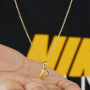 2021 Wholesale Women Fahion Accessories 26 English Letter Chain 18K Gold Titanium Steel Alphabets Charm Jewelry Pendant Necklace