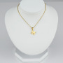 2021 Wholesale Women Fahion Accessories 26 English Letter Chain 18K Gold Titanium Steel Alphabets Charm Jewelry Pendant Necklace
