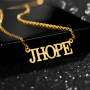 Plated Name Plate Jewelry Necklace for Womens 18K 14K Charm Necklaces Rope Chain Gold Personalised Customised Stainless Steel