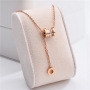 MOJO New Design Jewelry 18K Gold Stainless Steel Roman numerals  Necklace For Gift Jewelry Making