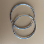 Big Circle 925 Sterling Bulk Custom Silver Plated Jewelry Trendy Big Hoop Earring for Women