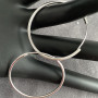 Big Circle 925 Sterling Bulk Custom Silver Plated Jewelry Trendy Big Hoop Earring for Women