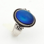 Top Sale Womens Gift Bohemian Style 12 Colors Change Mood Oval Stone Jewelry Ring