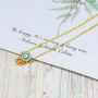 Fashion evil eyes pendant chain necklace devil eye jewelry blue eyes necklace for women
