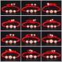 Handmade Zodiac baby bracelets kids boy anti-scare luminous beads braided rope female 12 transit beads bracelet