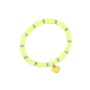 MOJO Love Pendant Soft Clay Bracelet 6MM Colorful Elastic Rope Bracelet Women Bbeaded Bracelet