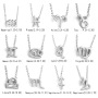 Female 18K Gold Plated Choker Chain Elegant Astrology Sign Pendants Charm 12 Zodiac Necklaces