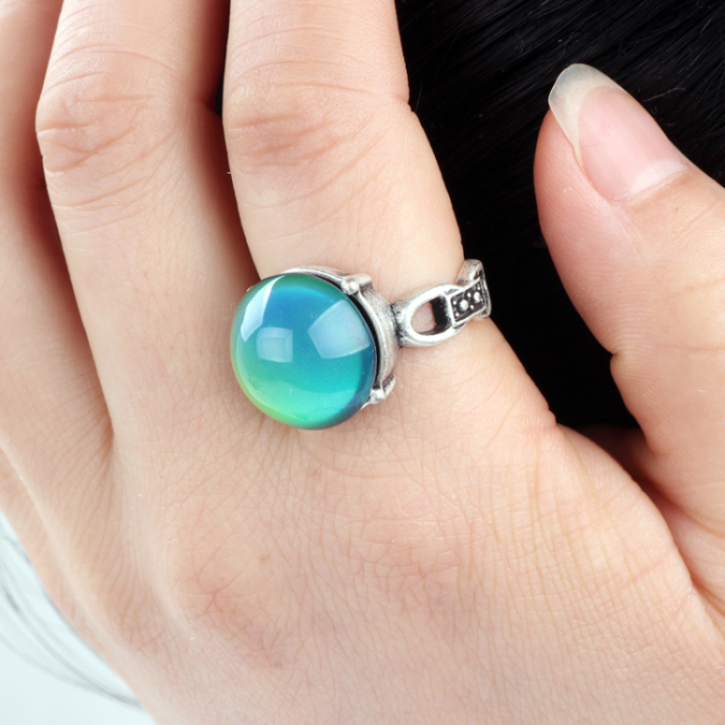 New Fashion Silver Jewelry Magic Mood Stone Ring Szie 7/8/9