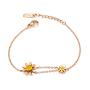 In Stock Factory Price Engrave Word Unisex Blank Flower Bracelet