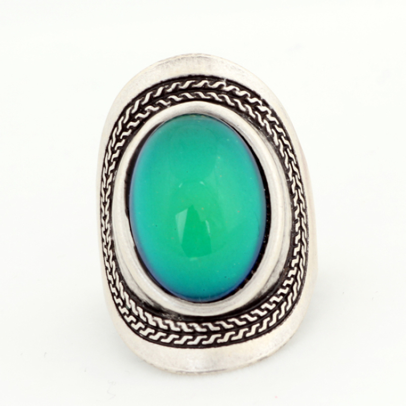 Alloy Jewelry Stone Ring Silver Plated Women Size 7 8 9 Gemstone Rings Customized Channel Setting Glass Gift Bar Setting MOJOYAS