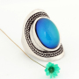 Alloy Jewelry Stone Ring Silver Plated Women Size 7 8 9 Gemstone Rings Customized Channel Setting Glass Gift Bar Setting MOJOYAS