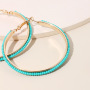 New Bohemian Ins Style Gold Plated Jewelry Fashion Simple Design Large Circle Seed Beads Earrings For Women