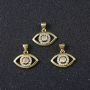 High Quality Jewelry for Womens Special Design Pendants Golden Devil's Eye Charms for Jewelry Making