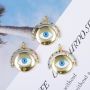 High Quality Women Necklace Replaceable Pendants Enamel Devil's Eye Charms for Jewelry Making