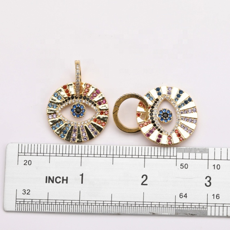 Creative Round Disk KC Gold Plated Zircon Huggie Earrings CZ Jewelry Hoop Earrings Women Joyas Accessories for Woman 2021