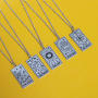 2021 new arrival summer trendy gold plated multi layer tree of life blessed tarot necklace