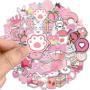 Wholesale 50 pack Custom Funny VSCO Skateboard Stickers Aesthetic Laptop Cartoon Cute Waterproof Vinyl Sticker for Kids