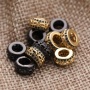 Custom Wholesale Fashion Accessory Gold Plated Large Hole Design DIY Separation Beads for Jewelry Bracelet Necklace Making
