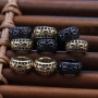 Custom Wholesale Fashion Accessory Gold Plated Large Hole Design DIY Separation Beads for Jewelry Bracelet Necklace Making