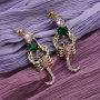 New Popular Simple Delicate Women Earrings Gift Trendy Girls Maple Scorpions Shape Stud Earrings