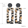 New Arrival Simple Leopard Acrylic Geometric Type Resin Black Stud Colorful Jewelry Pendant Earrings for Women