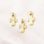 High Quality Women Necklace Replaceable Gold Plated Pendants Crosses Charms for Jewelry Making