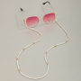 fashionable women portable pearl lobster claw face necklace holder eyeglasses chain masking strap chain beads maskchain
