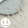 fashionable women portable pearl lobster claw face necklace holder eyeglasses chain masking strap chain beads maskchain