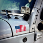 5 X 3 inch American US Flag Decal - Patriotic Stars Reflective Stripe USA Flag Car Stickers - Support US Military