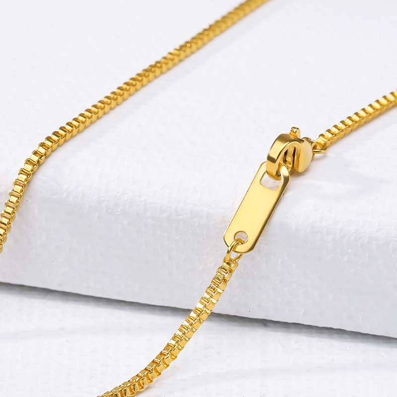 Gold-Plated Africa Map Hip-Hop Necklace Chain Jewelry  Popular Stainless Steel Necklace Accessories For Mens
