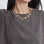 Halloween weird skull jewelry creative personality short metal necklace punk collarbone necklace