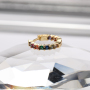 New Arrived Women Jewelry CZ Micro Insert Beautiful 18K Gold Plated Brass Hoop Huggie Earrings