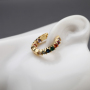 New Arrived Women Jewelry CZ Micro Insert Beautiful 18K Gold Plated Brass Hoop Huggie Earrings