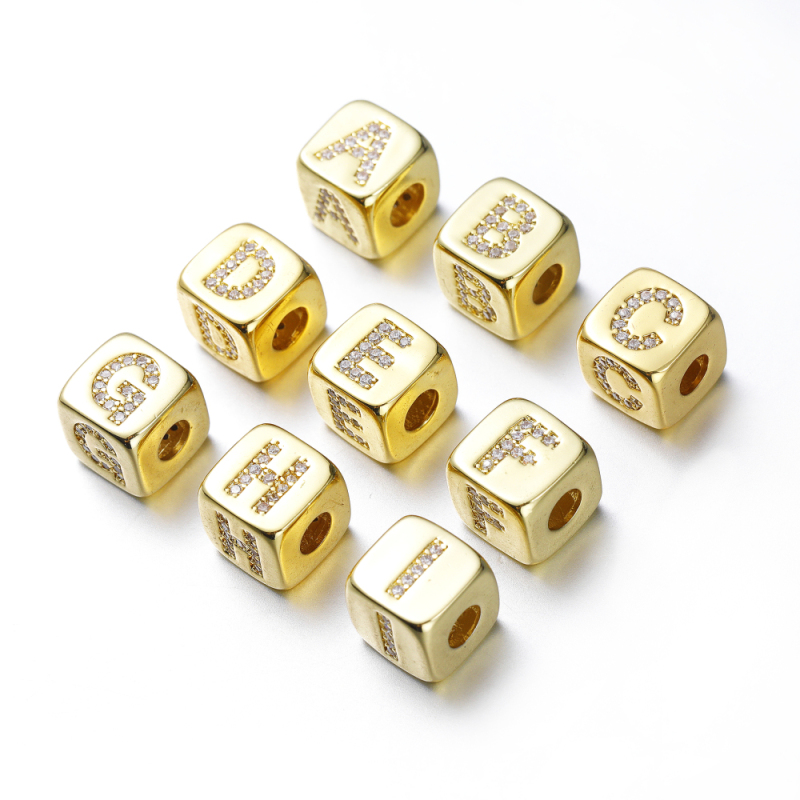 Brass Spacer DIY Jewelry Making Supplies Jewellery Initial Letter  Spacers Beads for jewelry Making
