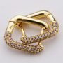 New Arrival Gold Plated Earrings Amethyst Saphire Crystal Zircon Micro Pave Earring